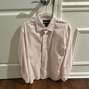 Banana Republic Pink Checkered Men's Shirt Medium Slim Fit